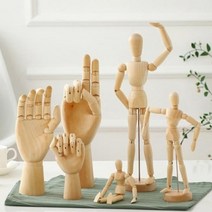 나무인형 뎃생 원목구체 인체모형 목각 미술 인테리어, 나무관절인형 40Cm