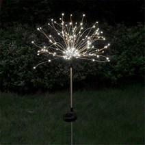 태양광 야외등 90/120/150 LED 불꽃 놀이 조명 정원 장식 램프 아웃도어 라마단 웨딩 데코, 하얀, 2가지 모드 150LED