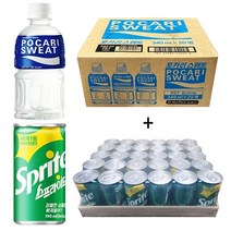 포카리스웨트 340ml(20pet) + 스프라이트 190ml(30캔), 50개