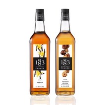 1883 바닐라 시럽 1000ml+1883 로스티드 헤이즐넛 시럽 1000ml