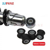 오토바이 앞뒤 충격 흡수기 고무 버퍼 10mm 12mm 범퍼 블록 슬리브 쿠션 반지, Red 1Pcs 10MM