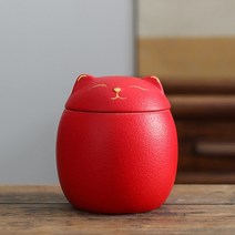 애완 동물 유골 항아리-고양이 모양 기념 화장 항아리-장례식 고양이 항아리 개 수제 검은 장식