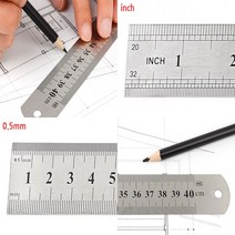 40CM 스틸자 곧은자 직자 철직자 인치자
