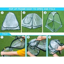 다육이겨울나기 원터치 길고양이 미니 비닐하우스 온실 만들기 화분보온 팝업 성장 집 뒤뜰, 없음