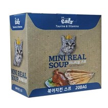 더캣츠 미니리얼 북어치킨스프40g 2BOX (40개) 고양이간식 영양파우치, 북어치킨스프40g 40개