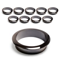 두일기업 60파이 전선홀캡 흑니켈 10개