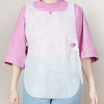 40g 국내생산 고급부직포 일회용 앞치마 100매 옆에서 묶는 디자인특허 방수 미용 업소용 어린이집 유치원 앞치마제작, 일회용앞치마 어른용100매