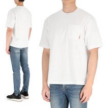 [아크네] BL0214 OPTIC WHITE 남성 포켓 반팔티셔츠