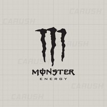 몬스터 로고 스티커 차량 캠핑 데칼 노트북, 특대형, 베이직