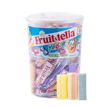 (후르츠텔라) 요구르트향 과일향 젤리 츄잉 츄이 소프트캔디 탕비실용, 04_1206_후르츠텔라 590g X2