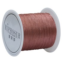 포장용 행사용 금실 은실 뜨개끈 금실실 핸드메이드 골드 6줄 팔찌 끈 diy 소재 가방, 12 3주식-팥앙금-0.2-100쌀