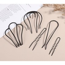 헤어 U핀 고정 올림 머리 핀 뒤 꽂이 유핀 12021, B, 1개