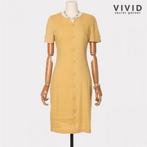 비비드시크릿가너 로맨틱 버튼포인트 원피스