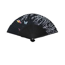 팔복 수공예 타공 실크 접부채 나비 안개꽃 랜덤 발송, 5개
