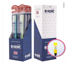 켄트 파랑칫솔 COMPACT 수량택일 여성추천 당일배송 색상랜덤 6개구매고객 프로폴리스치약1개 12개구매시 치약2개증정, 1팩, 12개