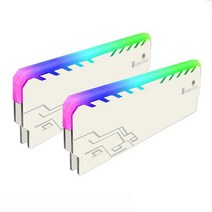 램쿨러 2pcs jonsbo nc1 rgb ram 방열판 ddr ddr3 ddr4 조끼, 6-하얀