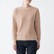 무인양품 MUJI 여성 가볍고 부드러운 크루넥 스웨터 BAC50A1S