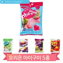 맛있는 마이구미 젤리 복숭아 자두알맹이 청포도 포도과즙 포도알맹이, 복숭아(106B)
