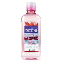 메디가글 순한맛 구강청결제 복숭아향, 750ml, 4개