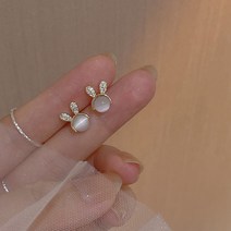 DFMEI 토끼 귀걸이 토끼 귀걸이 앙증맞은 여자