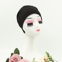 Anosfit by 속구닷컴 국내제작 블랙항암비니 패턴형 면100% 여성 소아 환우 수면용 탈모 치료 얇은 모자 두건