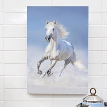 말 그림 팔마도 칠마도 그림 행운 캔버스 액자 사무실 활력 기운 행마도, 24.행복 백마도