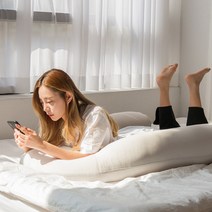 생활백서 쫀득 마약 뚱뚱 바디필로우 U자형, U자 그레이