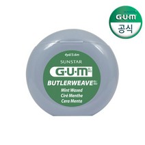 선스타 검 GUM 검 치과 위브 민트왁스 휴대용 치실(3.6m) 1815, 6개