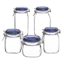 보르미올리 피도 밀폐용기 블루 5종, 1개, 1500ml
