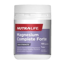 NutraLife 뉴트라라이프 마그네슘 컴플리트 포르테 100캡슐 Magnesium Complete Forte, 1개