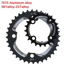 옴니움 크랭크 mtb 자전거 chainring for shimano sram 체인링, 22talloy-36t 합금, 1개