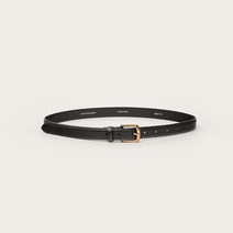 킨더살몬 Bold Buckle Leather Belt 블랙