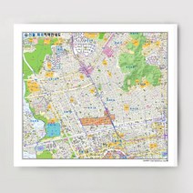[지번]서울시 강서구 화곡 신월 지역 안내도 105cm x 75cm SE, 1.종이코팅