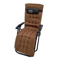 리브포어스 1인용 리클라이너 세트 휴대용 리클라이너 접이식 리클라이너 캠핑의자 낚시의자 안락의자 야전침대, 리클라이너[브라운]+쿠션[브라운]