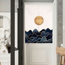 일본 문 커튼 파티션 풍경 그림 노렌 부엌 방 장식 출입구 걸이식 반, [01] W65xH90cm, [05] E door curtain(Only)