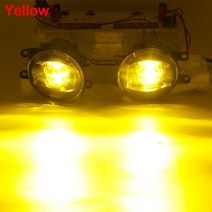 지게차레이저 가이드라인 차폭등 안개등 2 x fog light 30w 8000lm car led fog lamp h11 12v for toyota camry land prado, 노란색