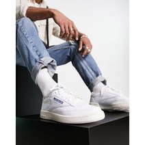 리복 남자스니커즈 클럽 C 85 초크 & 블루 빈티지 스니커즈 운동화 빅사이즈 추천