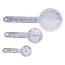 각도자 3Goniometer 6812 인치 작업 치료 각도기 도구 눈금자 360 범용, 01 green