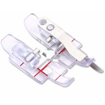 DREAMSTITCH 820881096 스냅 온 클리어 0.6cm(0.25인치) 노루발 및 Pfaff 재봉틀 그룹 C E G J k 모델 용 가이드 포함