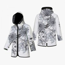 [스킨스쿠버 SKINSCUBA] 풀컬러 네오프렌방풍자켓_드로잉플라워 네오프렌 자켓, 남