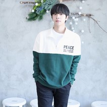 키작은남자 피스 아노락 맨투맨 티셔츠
