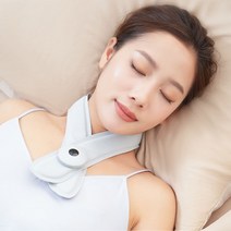 urkoteer 휴대용 저주파 목 어깨 마사지기 온열 안마기 찜질기, 그레이