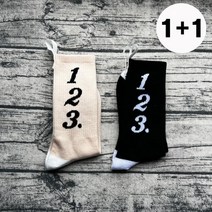 KN2281+1 123. 레터링 삭스 짝짝이 골프니삭스, (선택)블랙_