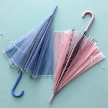 기라로쉬 60 스트라이프 투명 비닐 장우산 2개