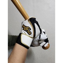 BMC 비엠씨 22 프로 야구 배팅장갑 타자장갑, 블랙/골드