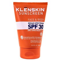 KLENSKIN KLĒNSKIN Broad Spectrum SPF 30 아연 페이스 & 바디 젤 논코메도제닉 및 기름지지 않은 자외선 차단제 113.4g(4온스) 177333