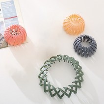 똥머리 올림머리 만두 헤어핀 머리끈 DD-11229, 핑크