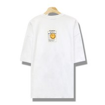 올멋 굿 스마일 패치 오버핏 반팔티