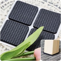 사각 미끄럼 방지 패드 진동 흡수 층간 소음 쿠션 4X4 판 스티커 붙이는 가구 다리 발 의자 다용도 논슬립 받침 받침대 보호 충격 깔개 EVA 생활 리빙 바닥 보호대 자국 예방