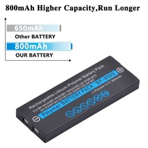 Kyocera Yashica Finecam S3 DR-LB1 샤프 AD-S31BT BP-900S 충전식 배터리 800mAh 1 개, 한개옵션0